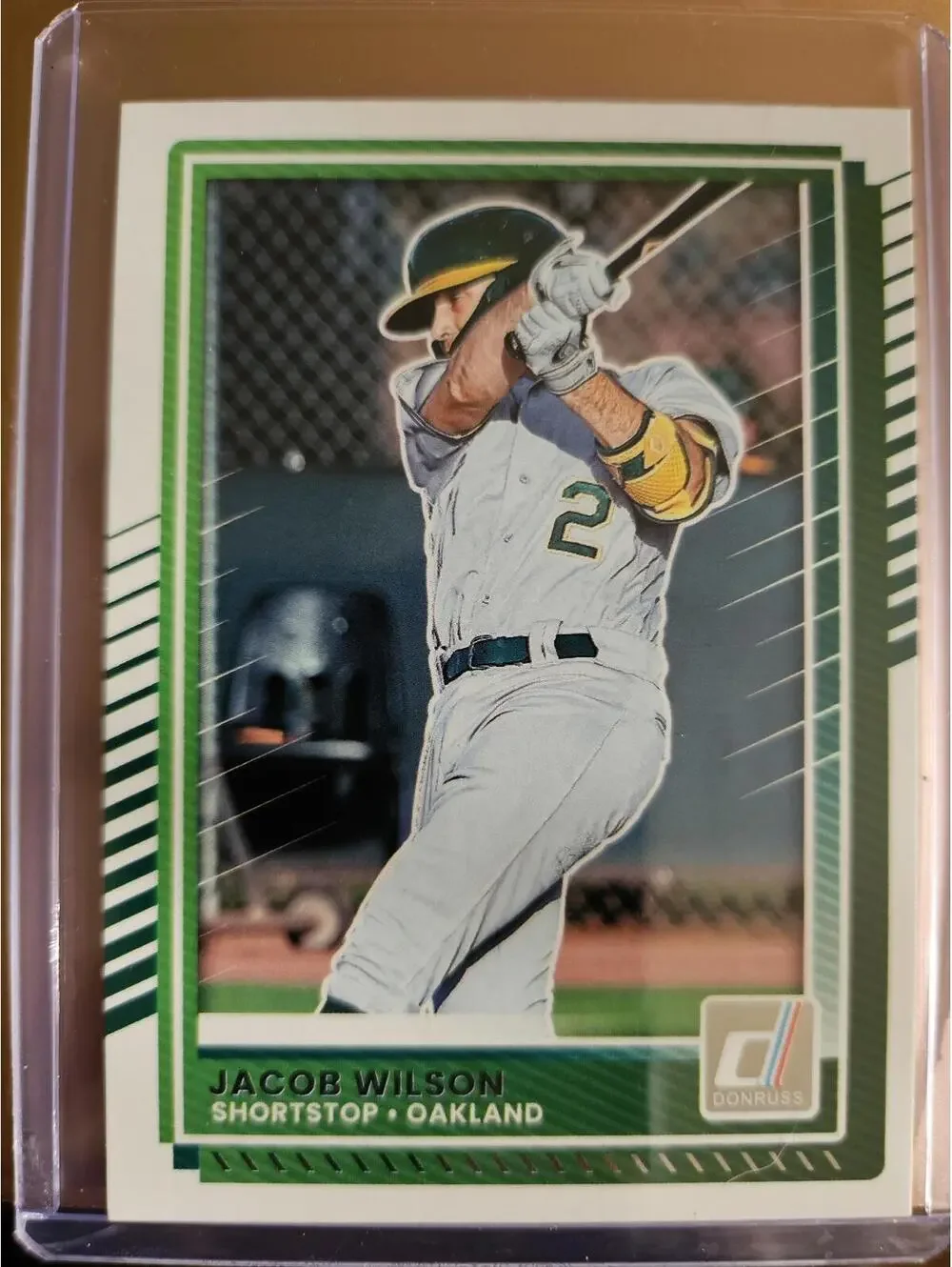 Jacob Wilson - 2025 Panini Donruss baseball - #76 - A's - RAW Mint